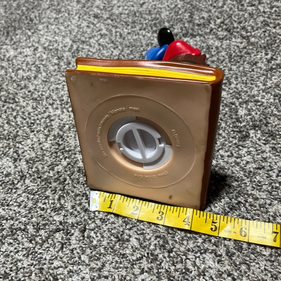 Vintage Walt Disney World Fantasia Sorcerers Apprentice Mickey Mouse Vinyl Bank - Picture 10 of 10